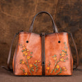 Embossed Leather Cross-body Women's Bag