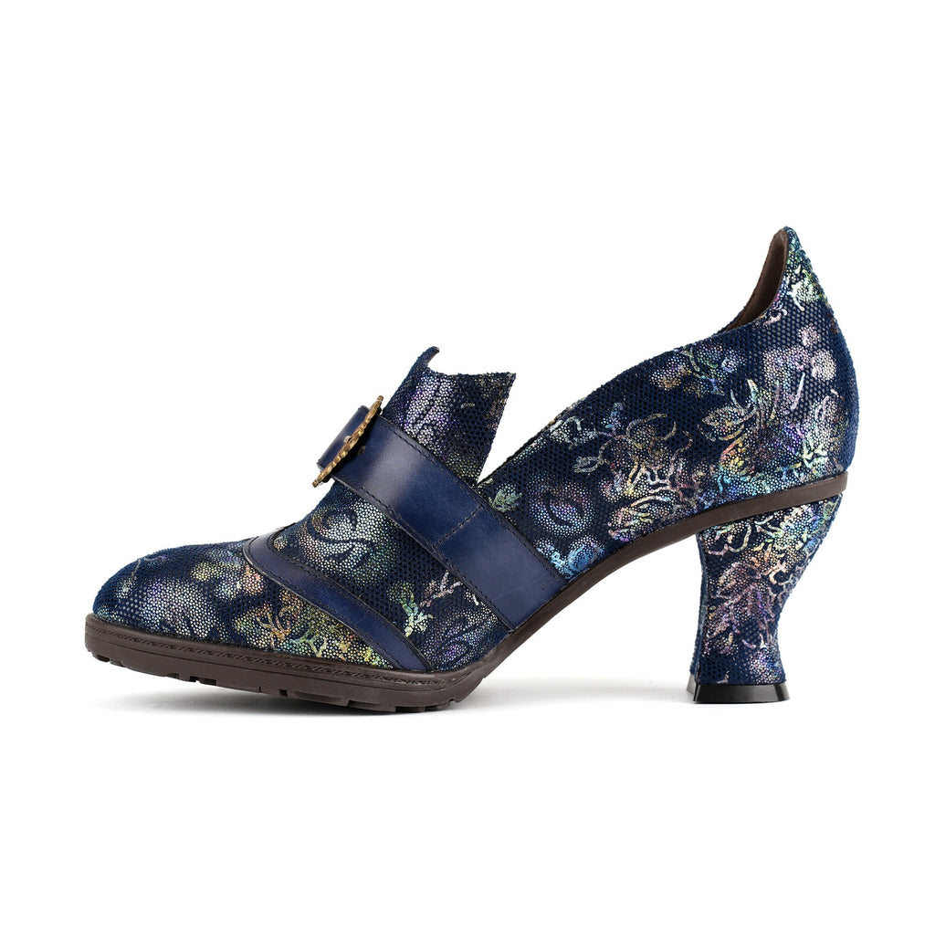 Iridescent Elegance Buckle Pumps