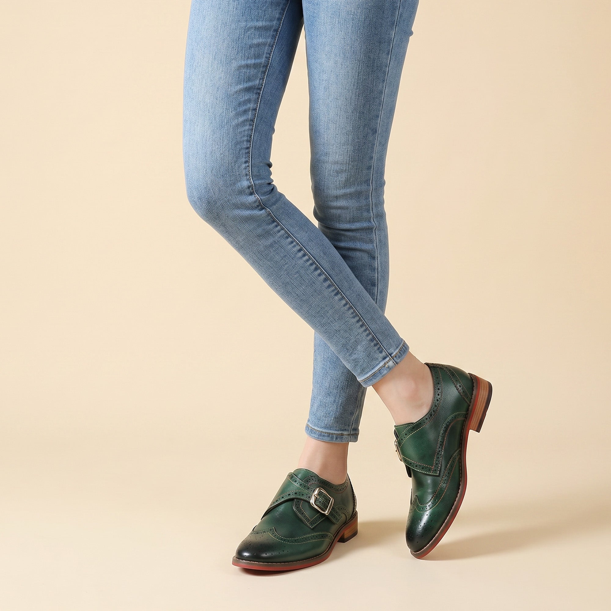 Vintage Handmade Leather Flat Shoes