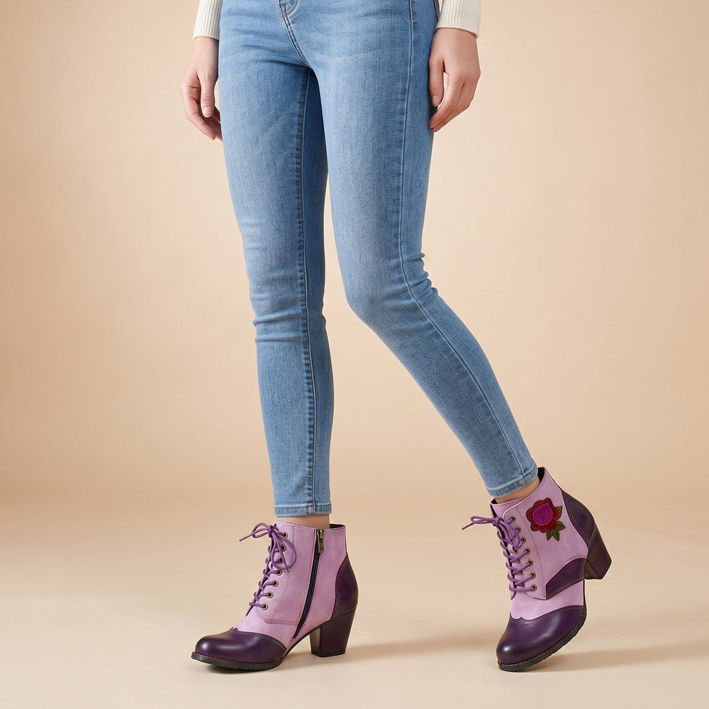 Violet Rose Ankle Boots