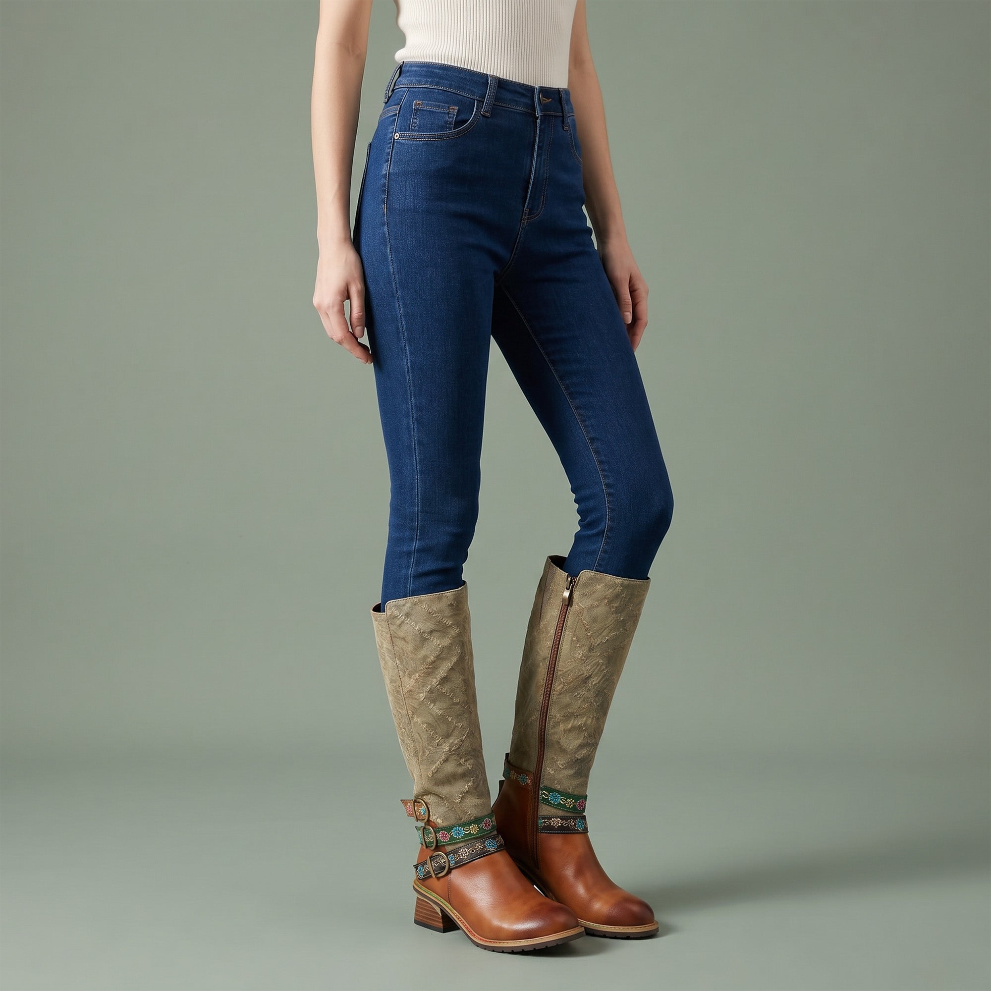 New Leisure Handmade Knee High Boots