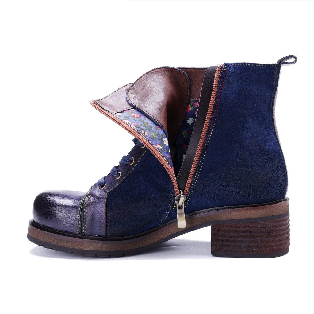 Midnight Charm Lace-Up Ankle Boots