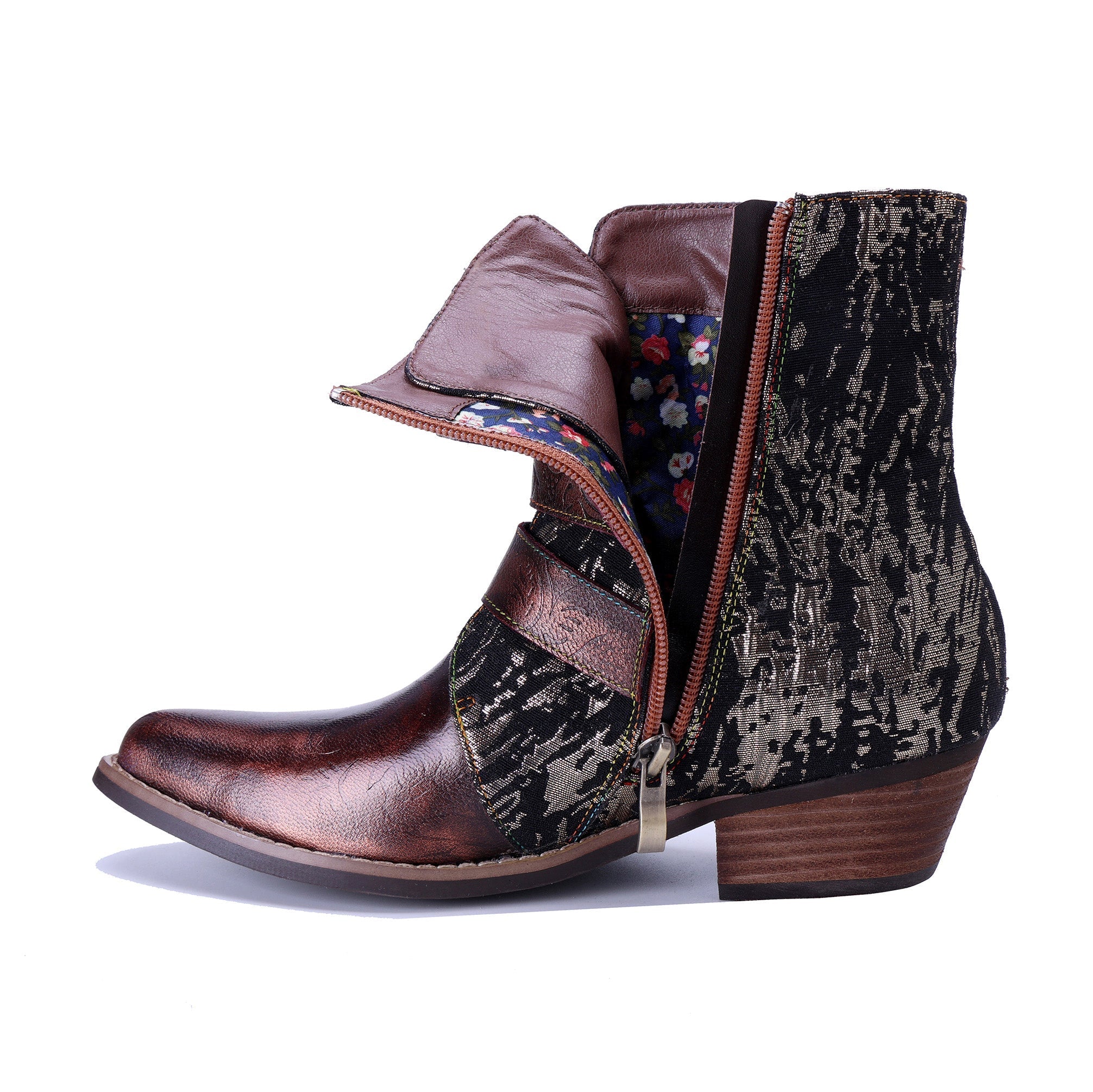 Three-Strap Rebel Ankle Boots