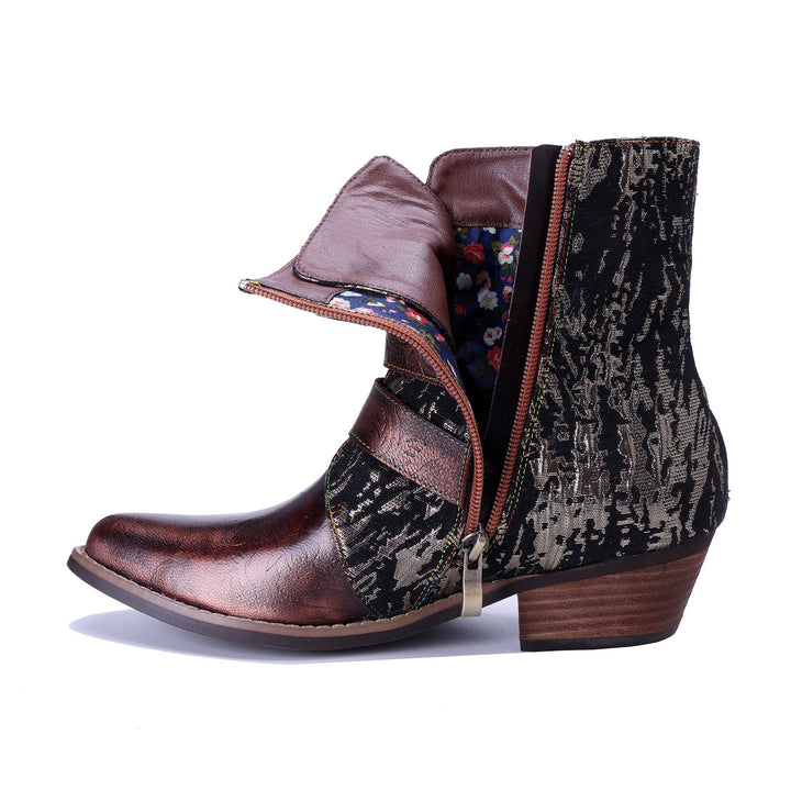 Three-Strap Rebel Ankle Boots