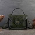 Vintage Leather Messenger Shoulder Crossbody Bag