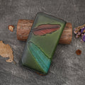 Vintage Floral Embossed Long Genuine Leather Wallet