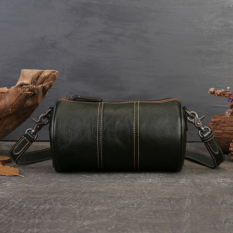 Vintage Color-Block Casual Crossbody Shoulder Bag
