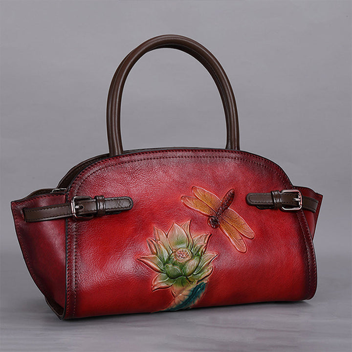 Vintage Handmade Embossed Durable Handbag