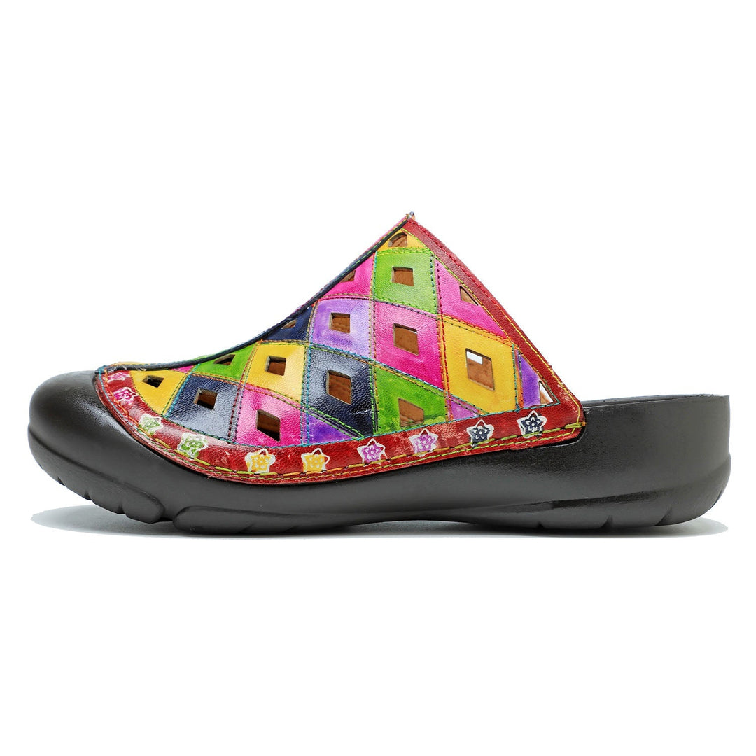 Vintage Handmade Printed Colorful Sandals