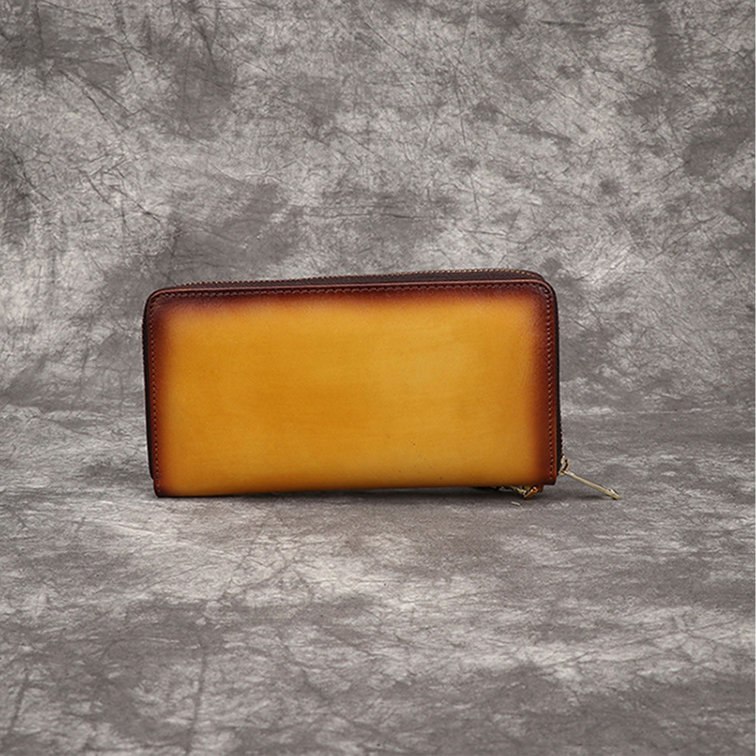 Vintage Hand-painted Handmade Solid Color Wallet