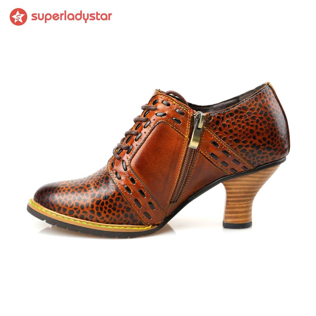 Handmade Vintage Elegance Leather Pumps