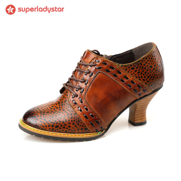 Handmade Vintage Elegance Leather Pumps