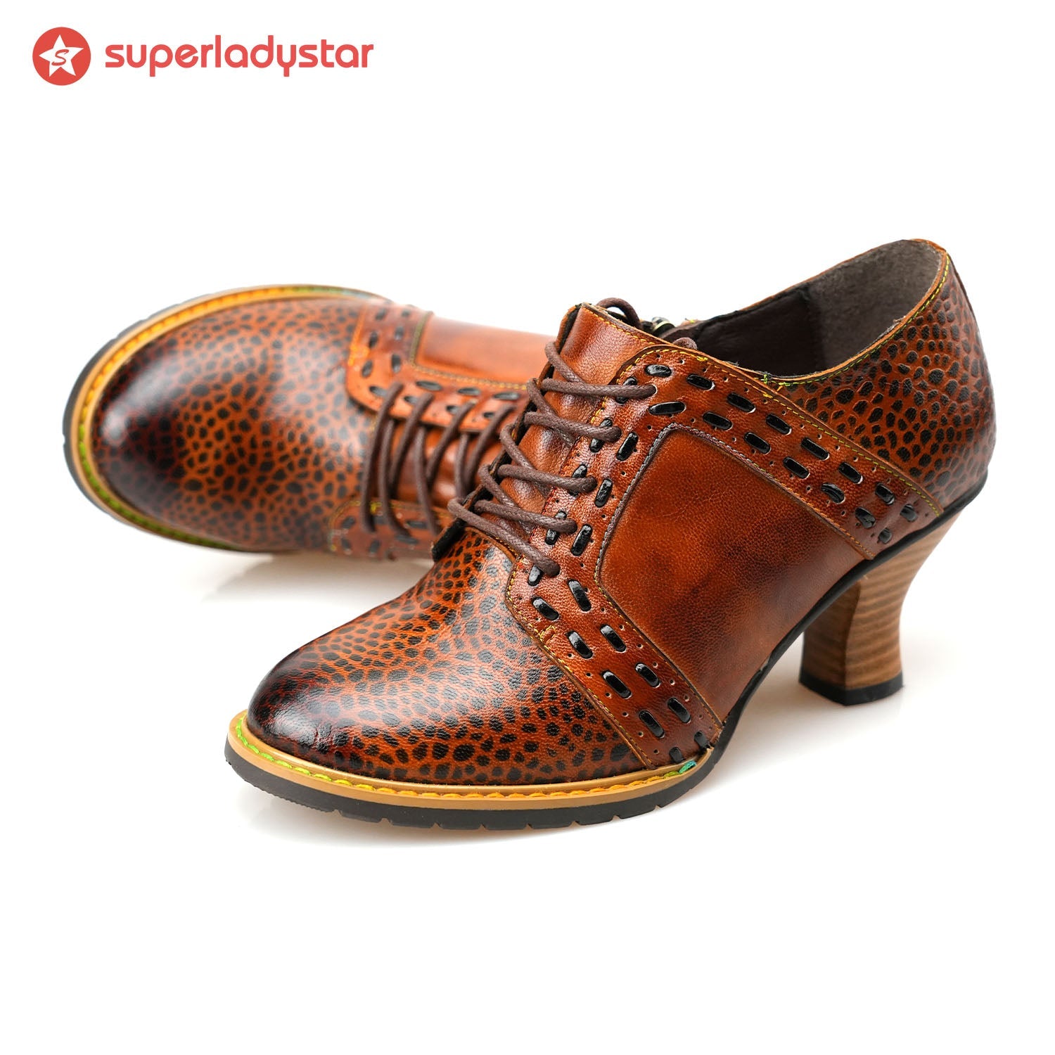 Handmade Vintage Elegance Leather Pumps