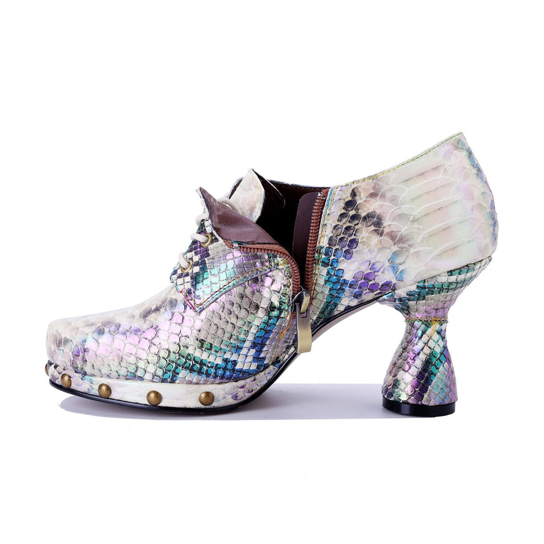 Iridescent Bloom Oxford Pumps
